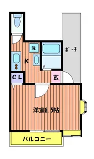 プレステージ立川【3階】の間取り
