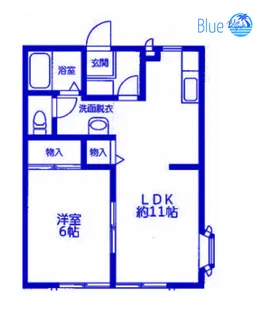 エクレール岸根【1階】の間取り