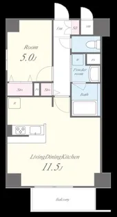 カーサヴェルデ東小橋【6階】の間取り