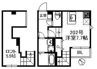 SAKURA HAKATA【2階】の間取り