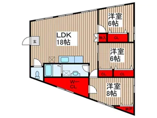 ひらがビル【2階】の間取り