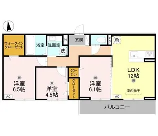 リュミエール ドゥ ソヮール(大津市新築)【2階】の間取り