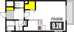 KDXレジデンス舟入幸町【3階】の間取り