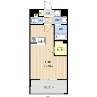 LIBTH熊本駅東【13階】の間取り