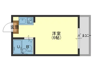 ハイマンマンション【2階】の間取り