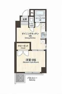 南町コーポビアネーズ【6階】の間取り