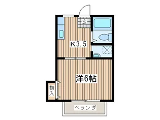 ブル-ウィング鵠沼【2階】の間取り