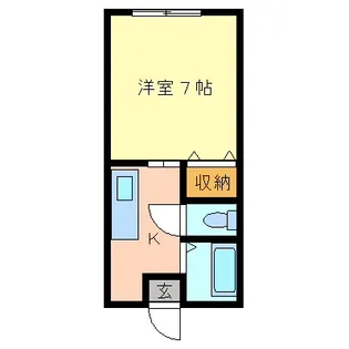 グランディ楢山【1階】の間取り