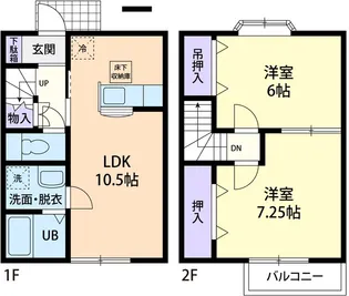 ブルームグラス II【2階】の間取り