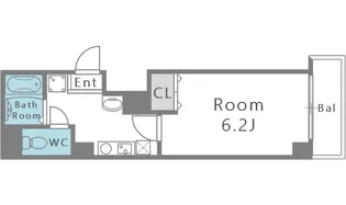 ACTY北堀江【1階】の間取り