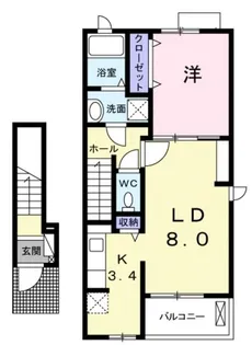 サン・グレース【2階】の間取り