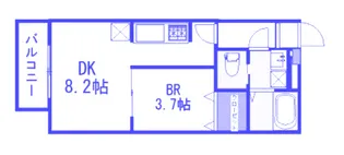 ピニエール武蔵浦和【1階】の間取り