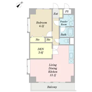 シャン ヒルズ【1階】の間取り