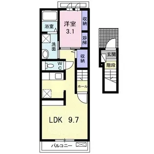 パルテール2【2階】の間取り