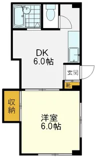 スカイハイツ富士【1階】の間取り
