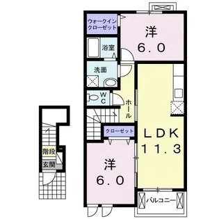 ダンデライオン【2階】の間取り