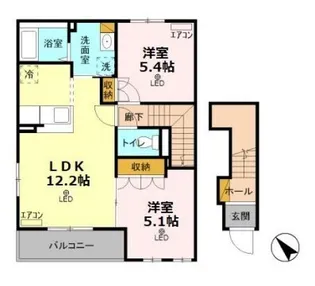 プリモ【2階】の間取り