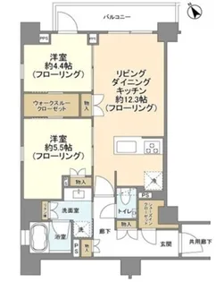 ピアース渋谷本町レジデンス【3階】の間取り