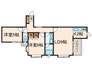 タウンハウス桜台【2階】の間取り