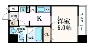 アーバンフラッツ四条西洞院【10階】の間取り