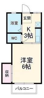 アーバン折立 北棟【1階】の間取り