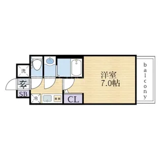 ソルテラスKOBE湊町【7階】の間取り