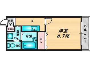 アンプルールフェール寿【3階】の間取り