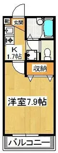 サニーウェル【1階】の間取り