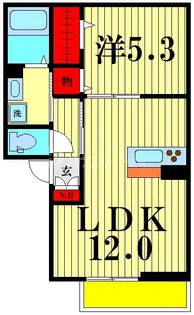 愛宕ビューハイツ 3【1階】の間取り