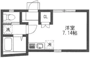 フルーレ目白【1階】の間取り