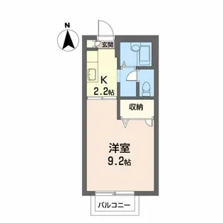 クレール【2階】の間取り