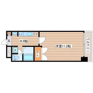 第三横山ハイツ【3階】の間取り