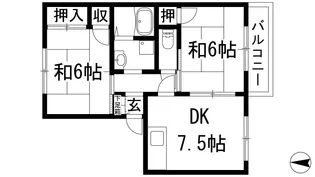 メゾンアベニュー2【2階】の間取り