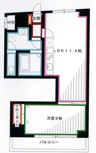 ローズガーデン【9階】の間取り