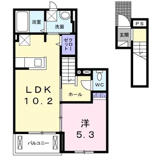 グローヴVI【2階】の間取り