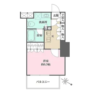 ザ・パークワンズ渋谷本町【14階】の間取り