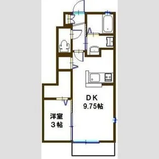 クレセント【2階】の間取り