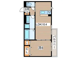 アグレアブル【2階】の間取り