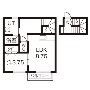 ベルチェリー I棟【2階】の間取り