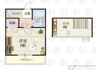 b’CASA新柏re-born【1階】の間取り