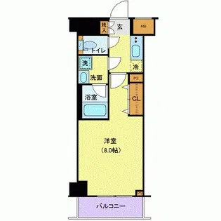 ジェノヴィア墨田文花スカイガーデン【2階】の間取り