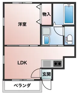 グランガーデン神戸長田【1階】の間取り
