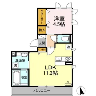 ヴィエント I棟【3階】の間取り