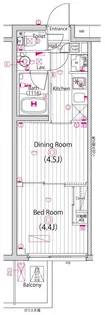 ガーラ・グランディ元住吉【4階】の間取り