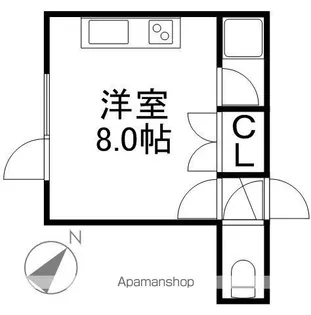 クリエイトマンション【4階】の間取り