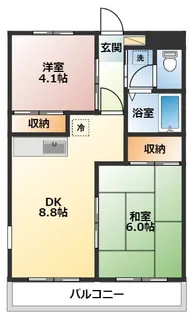 リージェントコーポ【4階】の間取り