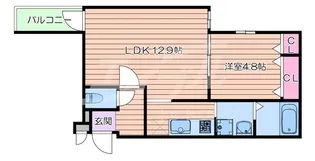 フジパレス吹田清和園V番館【2階】の間取り