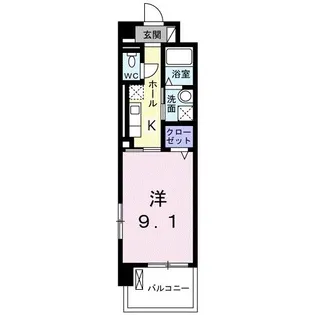 ラ・シュシュ【3階】の間取り