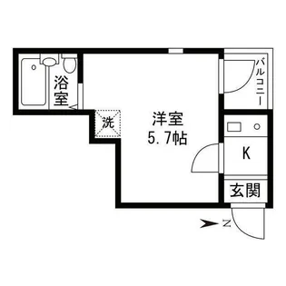 シャンテ西日暮里【2階】の間取り