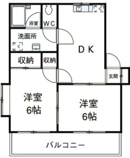 ユングフラウ港南B【1階】の間取り